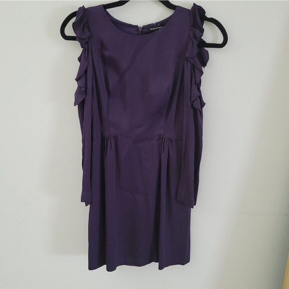 Club Monaco plum dress with cut-out sleeves Size 00 - Picture 9 of 16